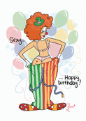 Clown sexy pour une f&ecirc;te d'anniversaire